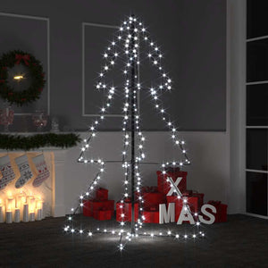 vidaXL Cone-shaped Christmas Tree 200 LEDs Indoor Outdoor 98x150 cm