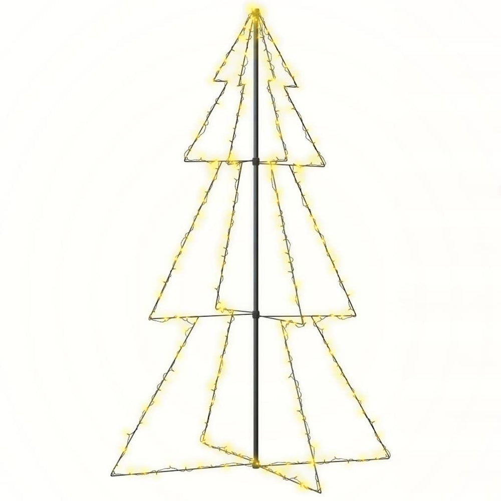 vidaXL Cone-shaped Christmas tree 240 LEDs Indoor Outdoor 118x180 cm
