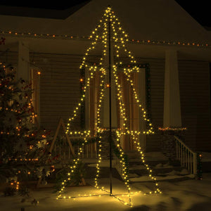 vidaXL Cone-shaped Christmas Tree 300 LEDs Indoor & Outdoor 120x220cm