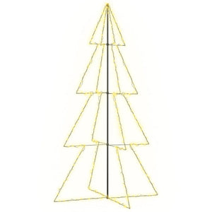 vidaXL Cone-shaped Christmas Tree 360 LEDs Indoor Outdoor 143x250 cm