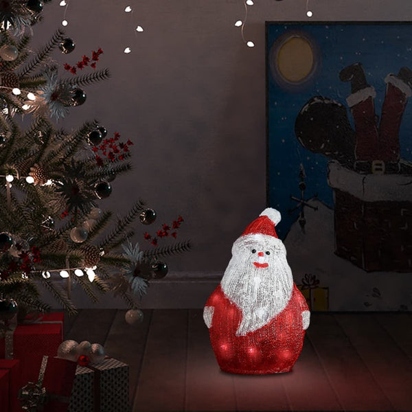 vidaXL Acrylic LED Santa Indoor and Outdoor 28 cm