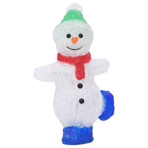 vidaXL LED Christmas Figure Snowman Acrylic Indoor and Outdoor 30 cm