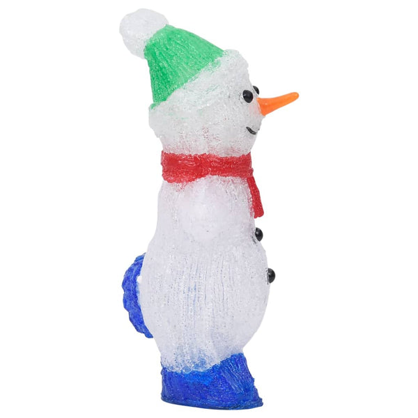 vidaXL LED Christmas Figure Snowman Acrylic Indoor and Outdoor 30 cm