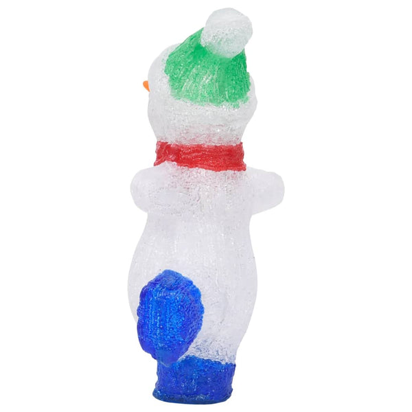 vidaXL LED Christmas Figure Snowman Acrylic Indoor and Outdoor 30 cm