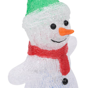 vidaXL LED Christmas Figure Snowman Acrylic Indoor and Outdoor 30 cm