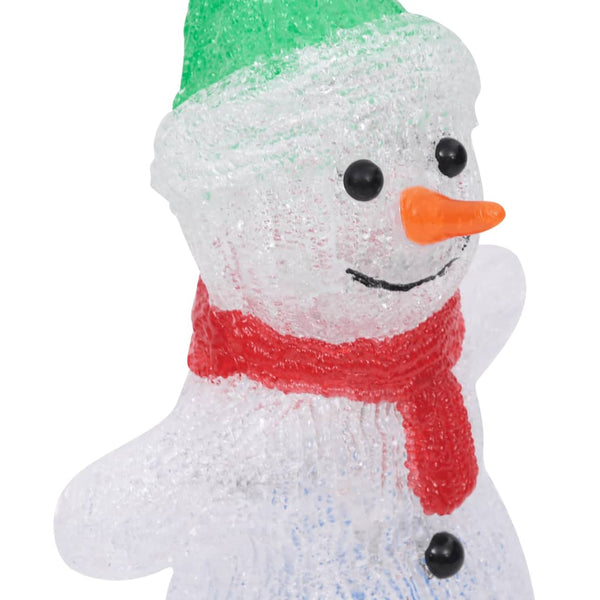 vidaXL LED Christmas Figure Snowman Acrylic Indoor and Outdoor 30 cm
