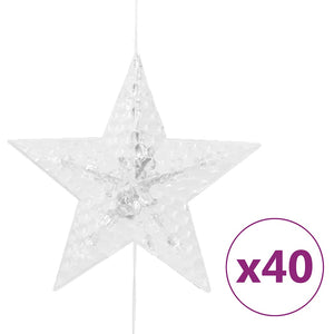vidaXL LED Star Curtain String Lights 200 LED Blue 8 Functions
