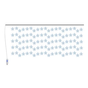 vidaXL LED Star Curtain Light Chain 500 LED Blue 8 Functions