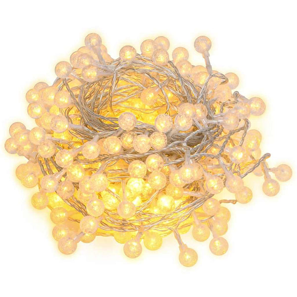 vidaXL Sphere String Lights 40 m 400 LED Warm White 8 Functions