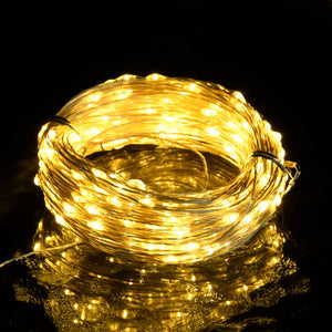 vidaXL LED Wire Lights 40 m 400 LEDs Warm White 8 Functions