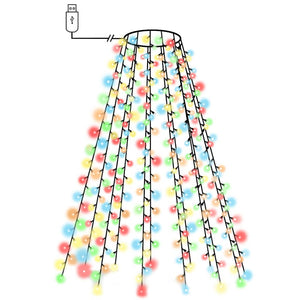 vidaXL Christmas Tree Net Lights with 150 LEDs Multicolour 150 cm
