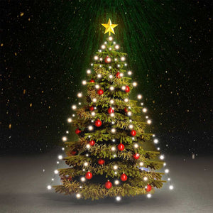 vidaXL Christmas Tree Light Net with 180 LEDs Cool White 180 cm