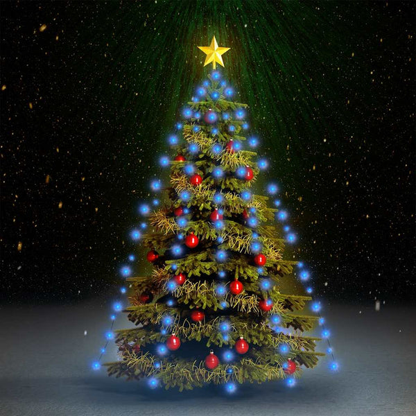 vidaXL Christmas Tree Net Lights with 180 Blue LEDs 180 cm