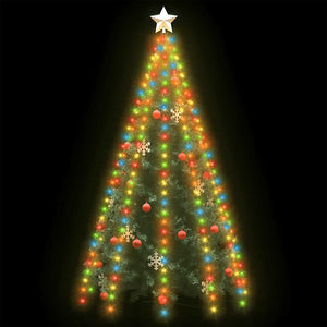 vidaXL Christmas Tree Net Lights with 250 LEDs Multicolored 250 cm