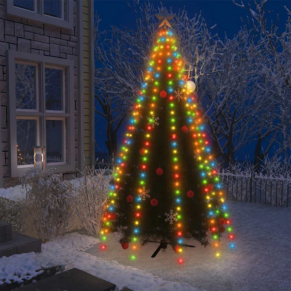 vidaXL Christmas Tree Net Lights with 250 LEDs Multicolored 250 cm