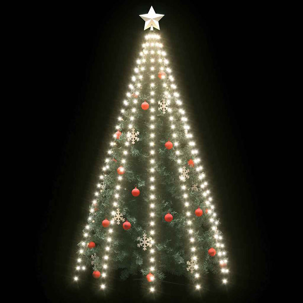 vidaXL Christmas Tree Net Lights with 300 LEDs Cool White 300 cm