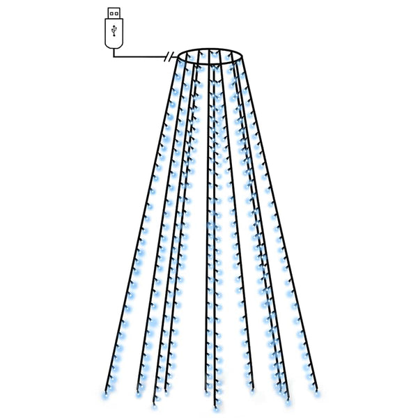 vidaXL Christmas Tree Net Lights with 300 Blue LEDs 300 cm