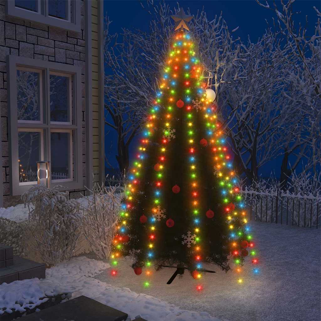 vidaXL Christmas Tree Net Lights with 300 LEDs Multicolour 300 cm