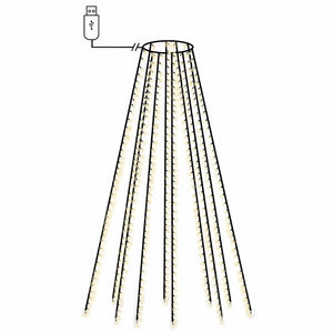 vidaXL Christmas Tree Net Lights with 400 LEDs Cold White 400 cm