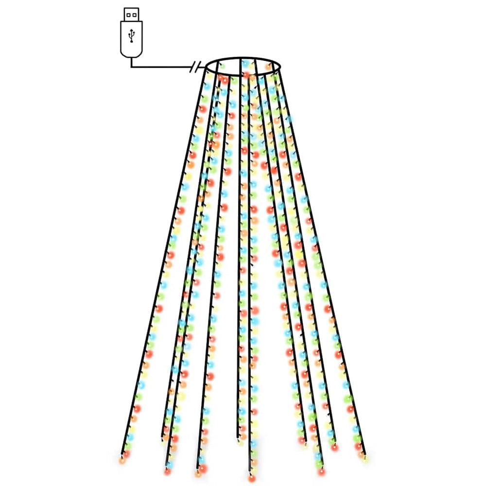 vidaXL Christmas Tree Net Lights with 400 LEDs Multicolour 400 cm