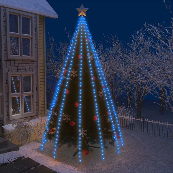 vidaXL Christmas Tree Lighting 500 LEDs Blue 500 cm