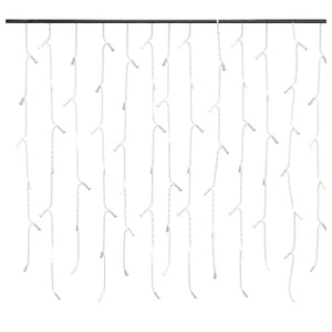 vidaXL LED Icicle String Lights 10 m 400 LED Warm White 8 Functions