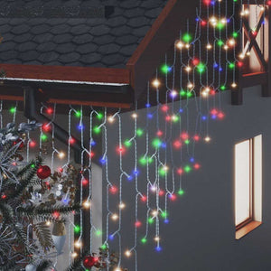vidaXL Icicle Light Curtain LED 10 m 400 LED Multicolour 8 Functions