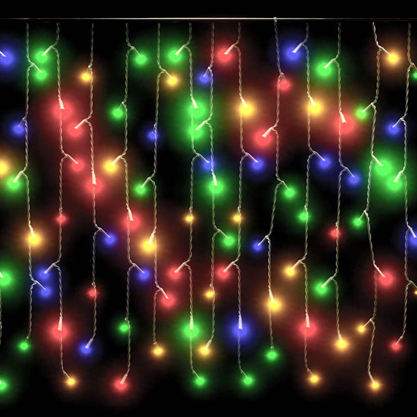 vidaXL Icicle Light Curtain LED 10 m 400 LED Multicolour 8 Functions