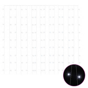 vidaXL LED Curtain Lights 3x3 m 300 LED Cold White 8 Functions