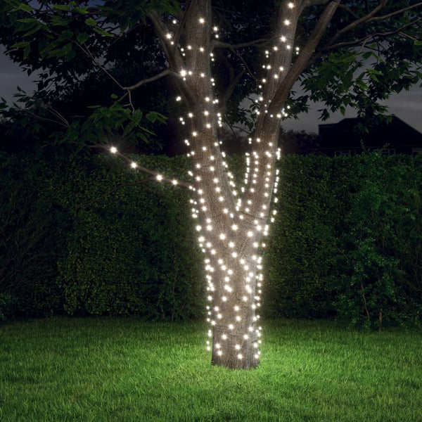 vidaXL Solar String Lights 2 pcs. 2x200 LED Cool White Indoor Outdoor