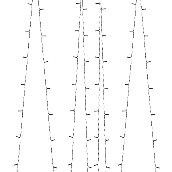 vidaXL Solar String Lights 5 pcs. 5x200 LED Cold White Indoor Outdoor