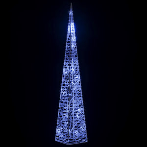 vidaXL LED Light Cone Acrylic Decoration 60 cm Blue