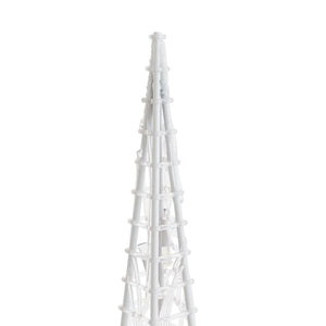 vidaXL Acrylic LED Light Cone Decoration Cold White 90 cm