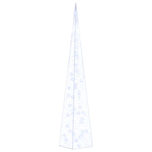 vidaXL Acrylic LED Light Cone Decoration Blue 90 cm