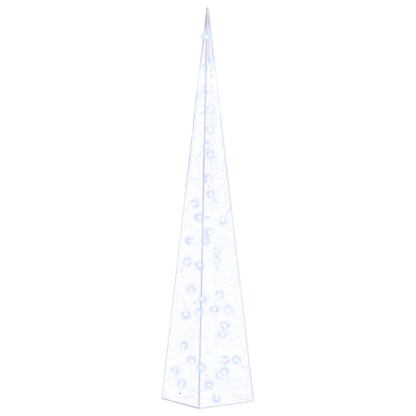 vidaXL Acrylic LED Light Cone Decoration Blue 90 cm