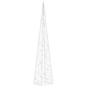 vidaXL Acrylic LED Light Cone Decoration Blue 90 cm
