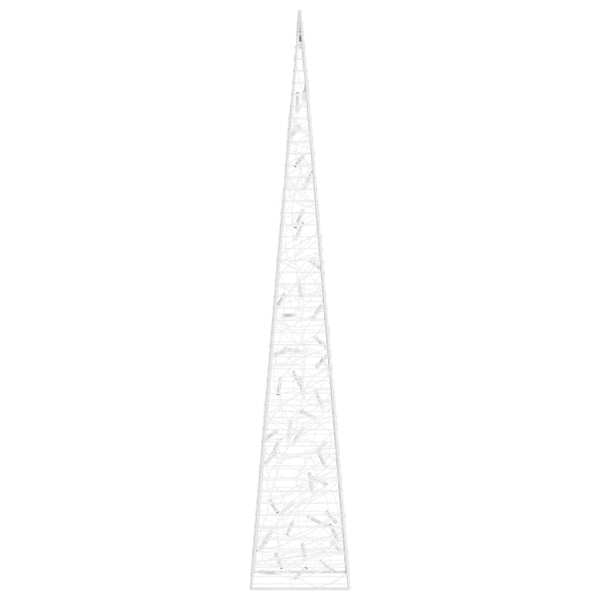 vidaXL Acrylic LED Light Cone Decoration Blue 90 cm