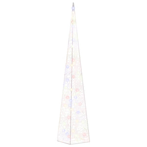 vidaXL LED Acrylic Cone Decoration Multicolored 90 cm