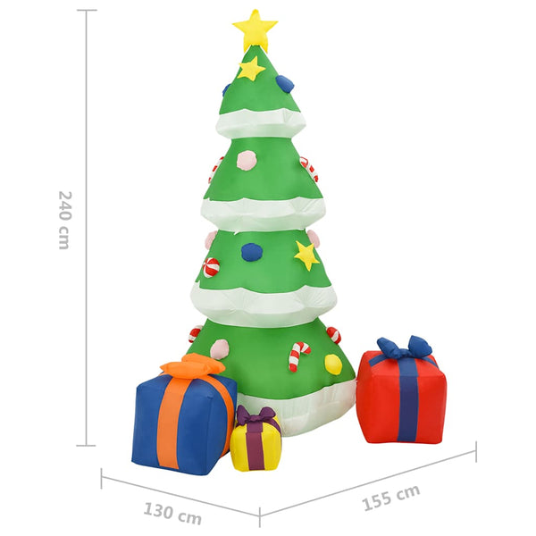 vidaXL LED Christmas Tree Christmas Decoration Indoor Outdoor 240 cm