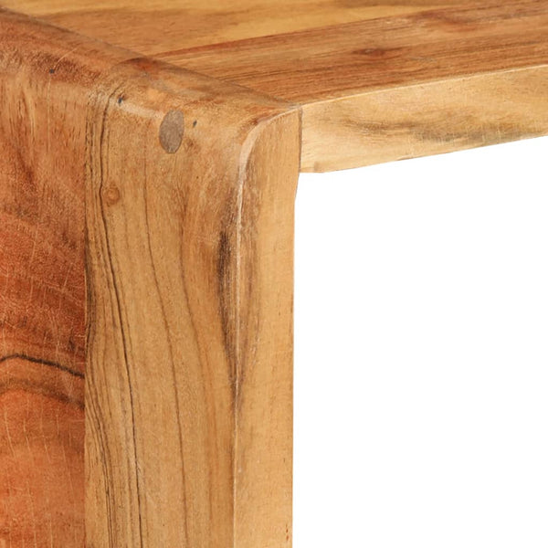 vidaXL 3-Piece Cube Shelf Set Solid Acacia Wood