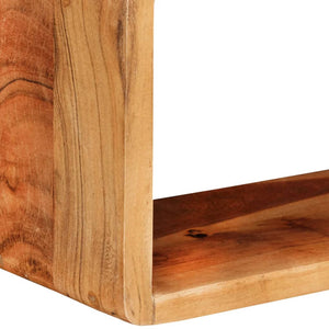 vidaXL 3-Piece Cube Shelf Set Solid Acacia Wood
