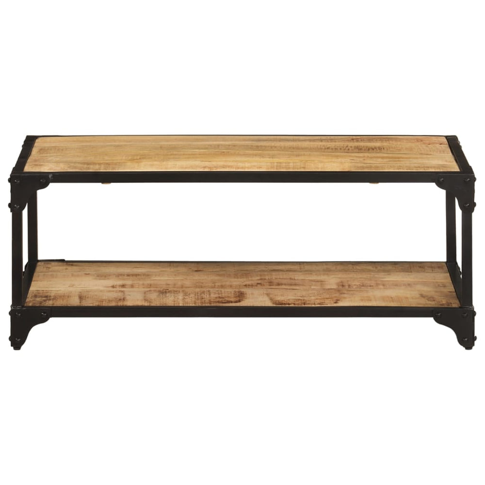 vidaXL Coffee Table 90x45x35 cm Rough Solid Mango Wood
