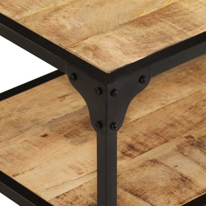 vidaXL Coffee Table 90x45x35 cm Rough Solid Mango Wood