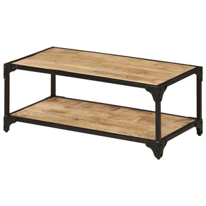 vidaXL Coffee Table 90x45x35 cm Rough Solid Mango Wood