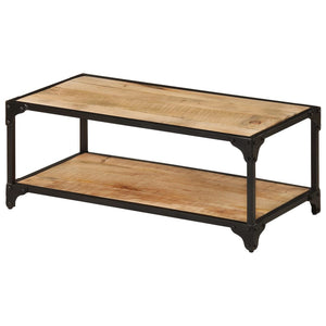 vidaXL Coffee Table 90x45x35 cm Rough Solid Mango Wood