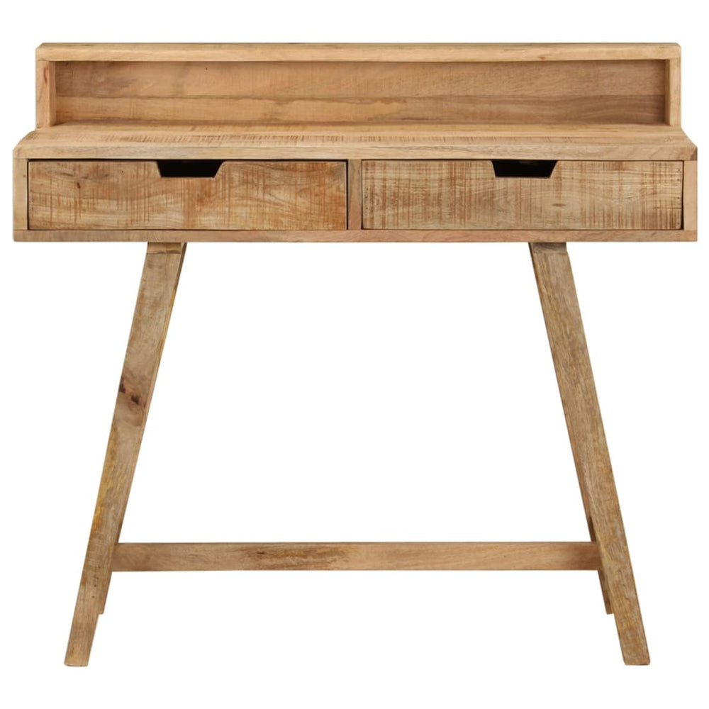 vidaXL Desk 100x45x90 cm Rough Solid Mango Wood
