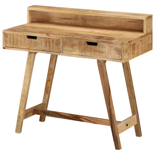 vidaXL Desk 100x45x90 cm Rough Solid Mango Wood