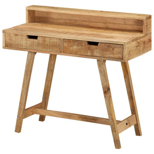 vidaXL Desk 100x45x90 cm Rough Solid Mango Wood