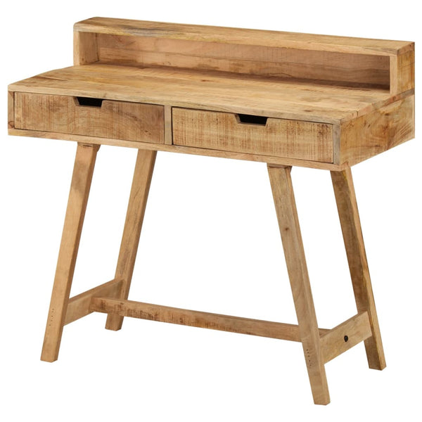 vidaXL Desk 100x45x90 cm Rough Solid Mango Wood