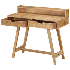 vidaXL Desk 100x45x90 cm Rough Solid Mango Wood